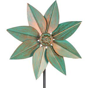 Pinwheels for Yard and Garden, 38 Inches Metal Kinetic Wind Spinner